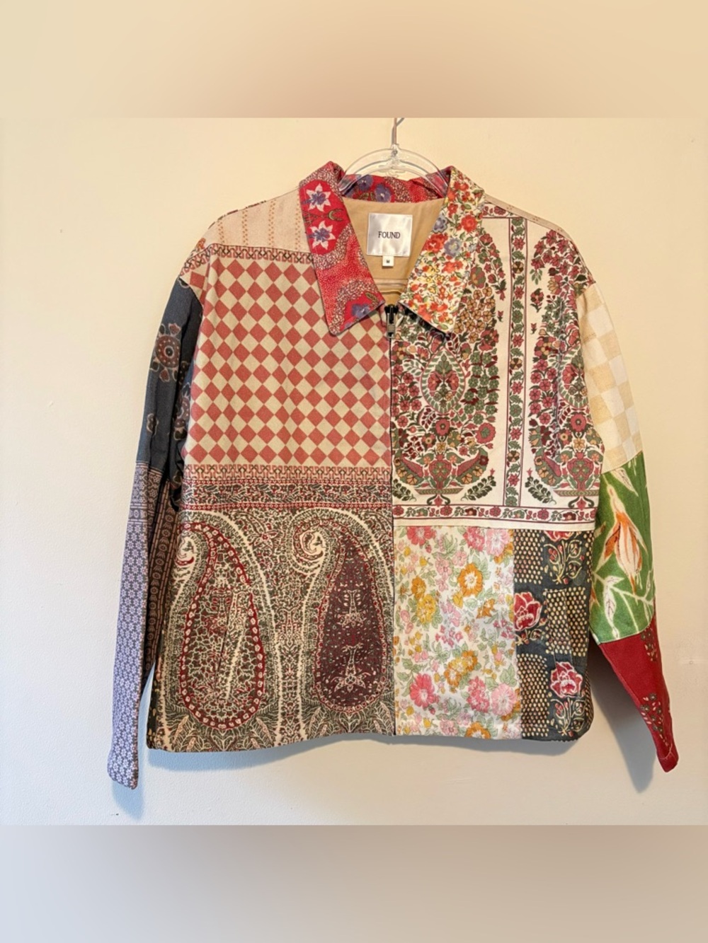 Found tapestry twill jacket in a patchwork print - Picture 6 of 10
